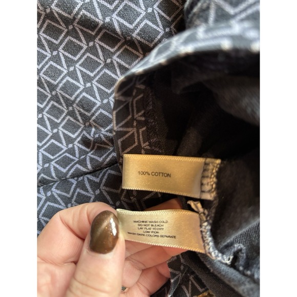 Cutter & Buck Shirt Mens XL Polo Blue Geometric Print 100% Cotton H13 - Picture 5 of 6